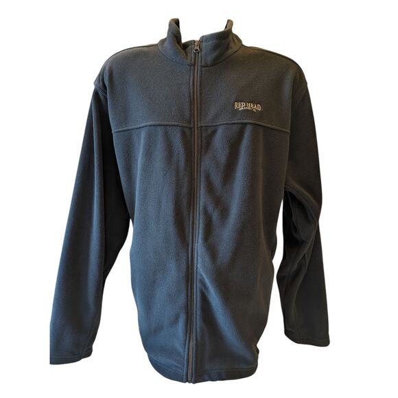 Redhead Fleece Jacket Mens XL Full Zip Black Outdoor Layer Hiking Field - Picture 4 of 14